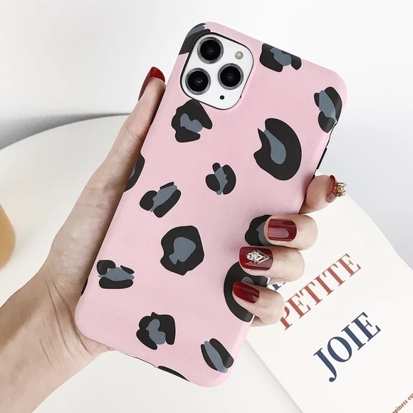iPhone Case X XS XR Max 11 Pro Pink Leopard - Picture 2 of 6